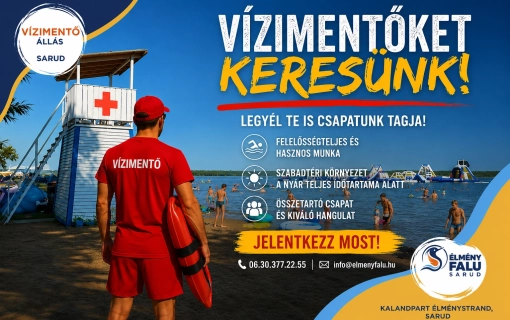 Élményfalu VÍZIMENTŐ állás